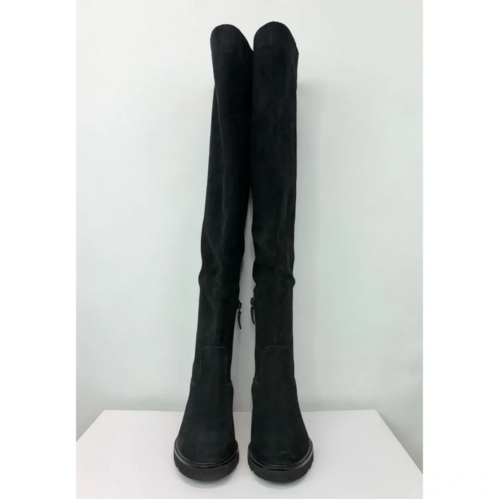 New Stuart Weitzman Chicago Suede Over The Knee Boots Sz US 7